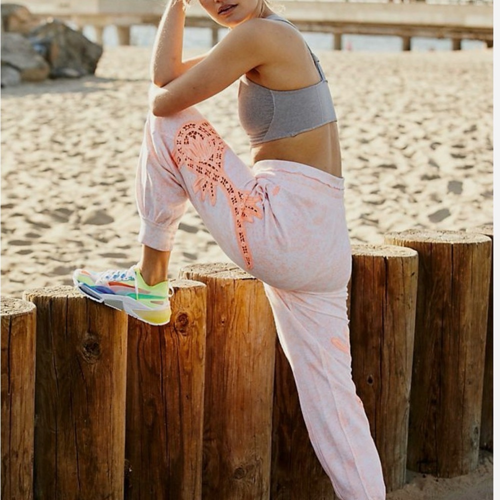 FP Movement by Free People Neon Orange Joggers
